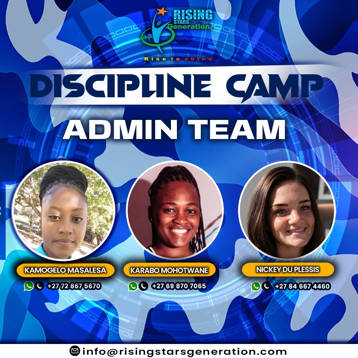 Rising Stars Generation Admins
